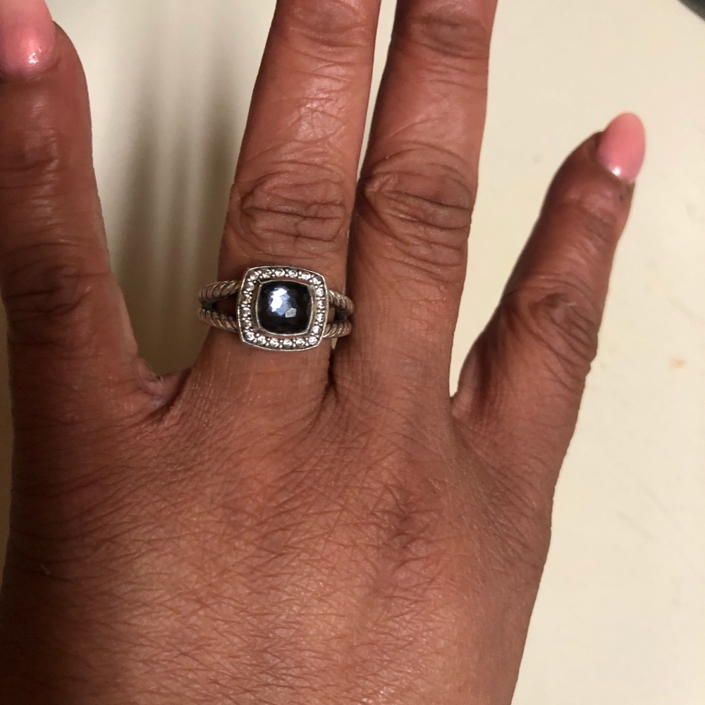 David Yurman petit Albion black orchid ring